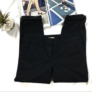 LOFT Black Modern Chino Crop Pants Size 4P